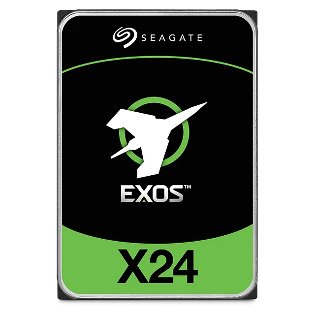 Seagate Exos X24 SATA 24TB EXOS 6Gb/S 3.5" Enterprise Hard Drive, 24TB Capacity, 7200RPM  Spindle Speed, 512MB Cache, 2,500,000 Hours MTBF| ST24000NM002H