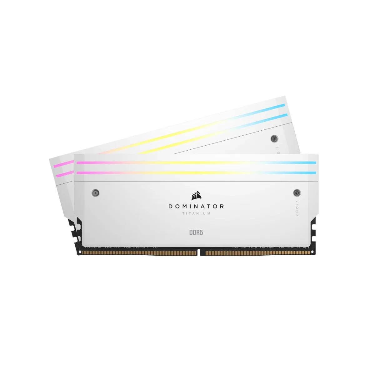 Corsair Dominator Titanium RGB 96GB 2x48GB DDR5 DRAM 6600MT/S CL32 Intel XMP Memory Kit  White | CMP96GX5M2B6600C32W