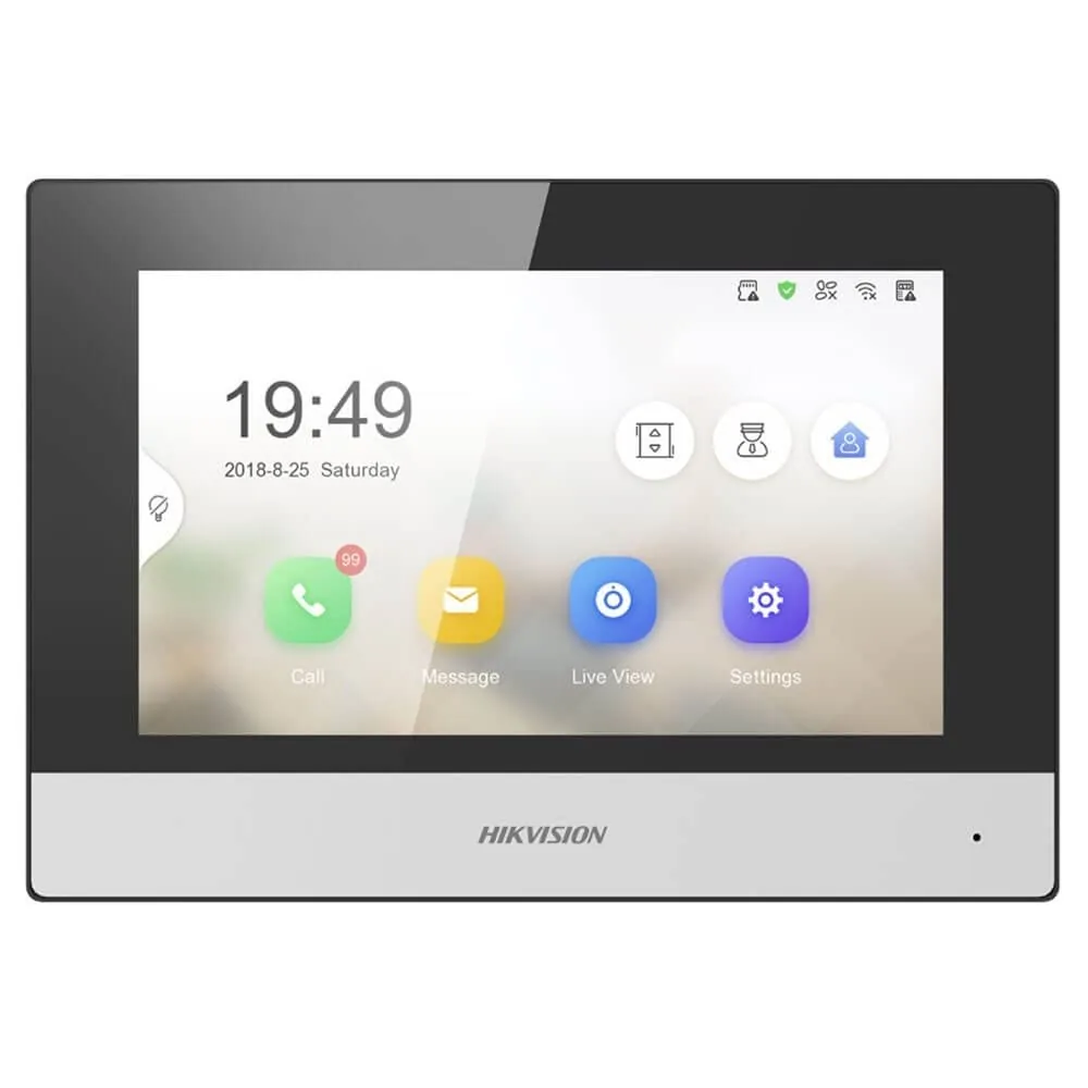 Hikvision Digital Technology DS-KH6320-WTE1 video intercom system 17.8 cm (7") Black, White | DS-KH6320-WTE1