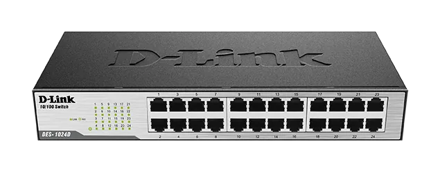 DES-1024D 24-Port Fast Ethernet Unmanaged Desktop Switch