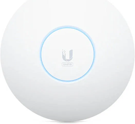 Ubiquiti UniFi U6 Wi-Fi 6E AP: 10.2 Gb/s, OFDMA, MU-MIMO, 2.5G Ethernet PoE+, WPA3, Wall & Ceiling Mount Kit | U6-E