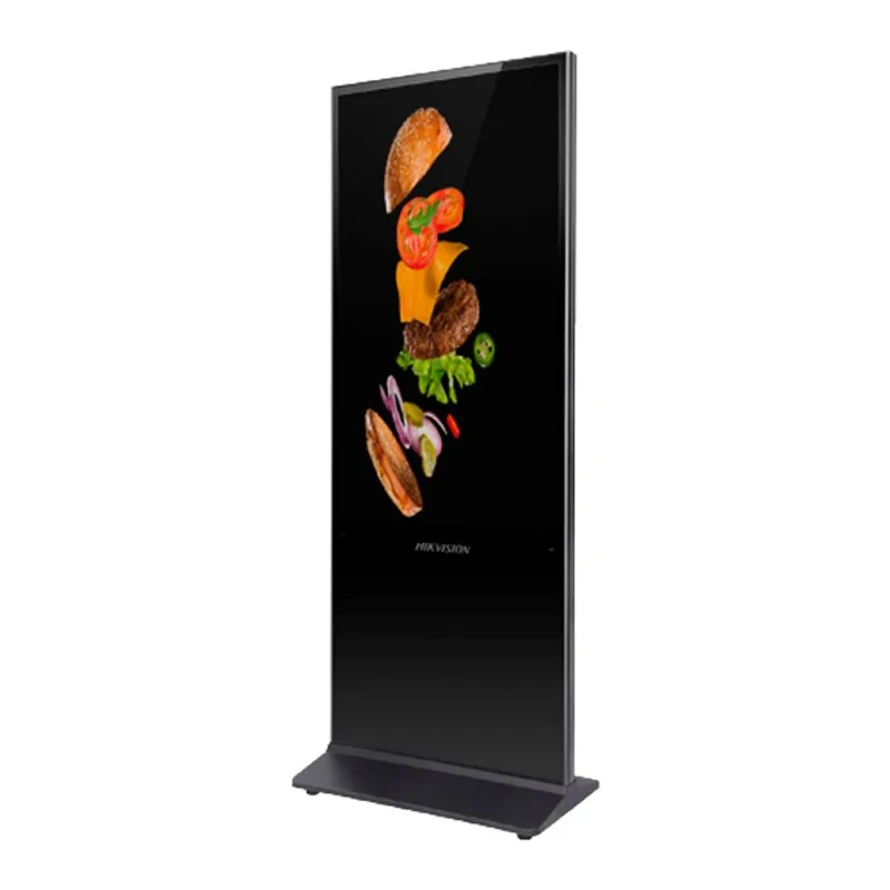 Hikvision DS-D6055UL-B/S Floor Standing Digital Signage, 54.6" 4K UHD Display, 60Hz Refresh Rate, 6.5ms Response Time, 2x Built-In Speaker, Wi-Fi, Bluetooth 4.2, LAN Network Connectivity, Black | DS-D6055UL-B/S (LICENCE NOT INCLUDE )