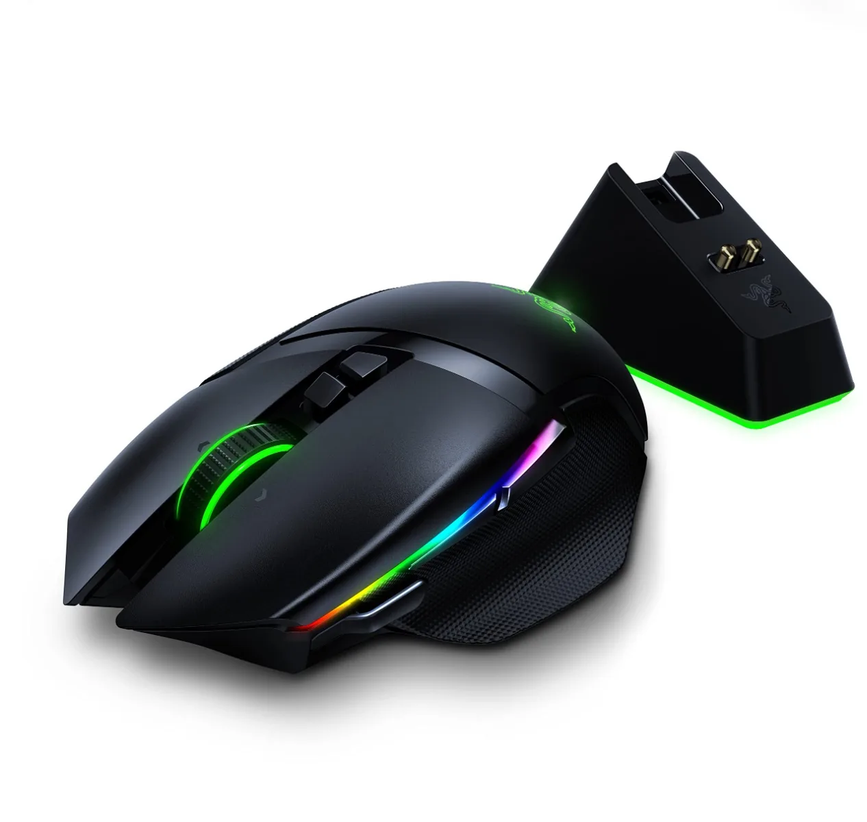 Razer Basilisk V3 Customizable Ergonomic Gaming Mouse: Fastest Mouse Switch - Chroma RGB Lighting 26K DPI Optical Sensor 11 Programmable Buttons HyperScroll Tilt Wheel Classic Black | RZ01-04000100-R3M1