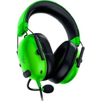 Razer BlackShark V2 X Wired Esports Gaming Headset, 7.1 Surround Sound, 50mm Drivers, 240g Lightweight Build, Noise Cancelling Mic, Hybrid Memory Foam Cushions Comfort, Green | RZ04-03240600-R3M1