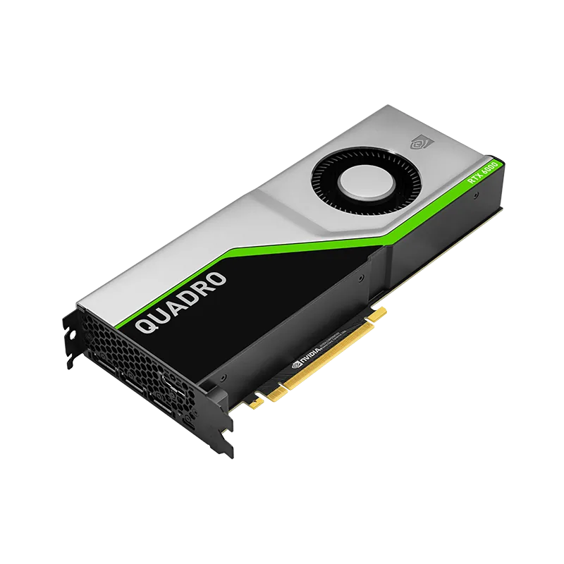 PNY NVIDIA Quadro RTX 6000 Professional Graphics Card, 24GB GDDR6 ECC, 4608 CUDA Cores, PCIe 3.0 x16, 672GB/s Bandwidth, 4x DisplayPort 1.4, 8K Support | VCQRTX6000-EDU-BSP