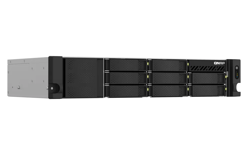 QNAP TS-873AEU-4G (RYZEN 2.2GHZ, 4GB RAM, 8XSATA, 2X2.5GBE, 1XPCIE, 2XM.2 SLOTS, SHALLOW DEPTH)  | TS-873AeU-4G