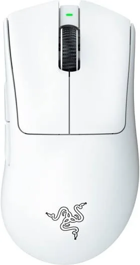 Razer DeathAdder V3 Pro White Classic Base 1000 Hz Ultra-lightweight Wireless Ergonomic Esports Mouse, 30000 (DPI), 90-million Clicks, 6 Buttons, 64g Ultra-lightweight Design | RZ01-04630200-R3G1