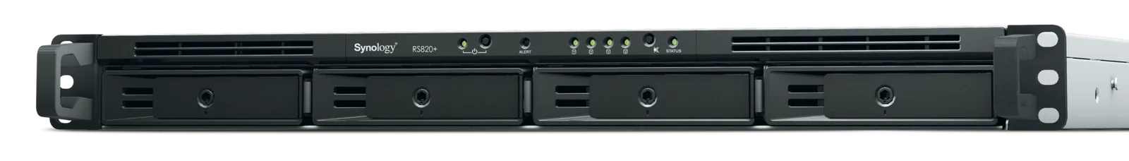 Synology 4bay NAS RackStation (Diskless), 2 GB DDR4 non-ECC, Intel Atom C3538 CPU, Dual Power Supply | RS820RP+