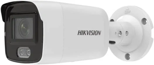 Hikvision 4MP ColorVu Fixed Mini Bullet Network Camera, 2.8mm Fixed Focal Lens, H.265+ Compression, Built In Microphone, 24/7 Colorful Imaging, 40m Light Range, Dust Resistant | DS-2CD2047G2-L(U)