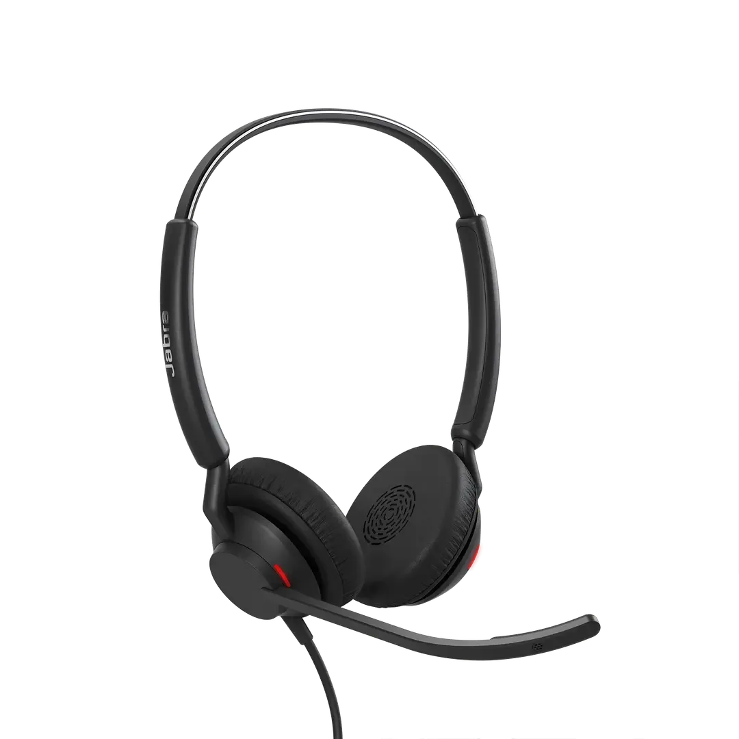 Jabra Engage 40 UC Duo USB-A Headset, Built-In Busylight, BalancedVoice, 2-Microphone System, Programmable Buttons, Control Unit USB Type-A, Black | 4099-419-279
