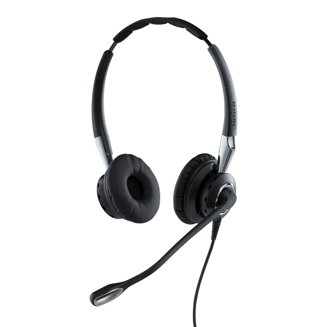 Jabra BIZ 2400 II Duo USB Mic. 82 NC, CC, MS, Peakstop & Intellitone Technology, Noise Cancelling Microphone, Hi Fi Sound, Black | 2499-823-309