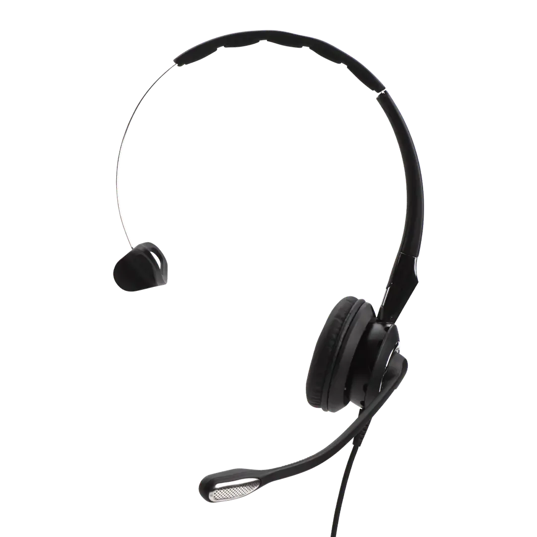 Jabra Biz 2400 II USB-A CC MS On-Ear Mono Headset - Microsoft Skype for Business Certified Noise-cancelling Corded Headphone with HD Voice and Programmable Controller, 2496-823-309