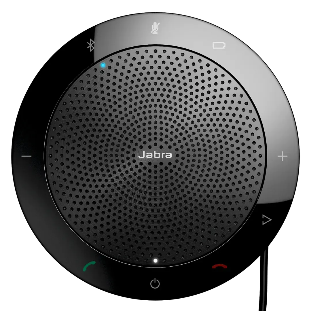 Jabra Speak 510 MS Wireless Bluetooth Speaker for Softphone and Mobile Phone  Easy Setup Portable Speaker for Holding Meetings Anywhere with Outstanding Sound Quality , PHS00SW, Black | 7510-109