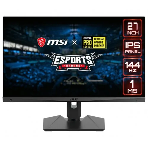 MSI OPTIX MAG274R 27"INCH ESPORTS GAMING MONITOR IPS PANELMSI , Anti-Glare, 144Hz Refresh Rate, 1ms, 300 Nits, DP, HDMI, Type C, USB 2.0 Type A & B,1MS,NIGHT VISION,9S6-3CA7BA-029