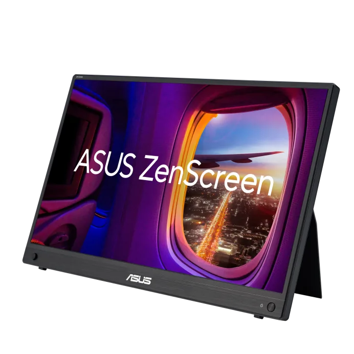 ASUS ZenScreen MB16AHG portable monitor, 16 inch (15.6 inch viewable) FHD (1920 x 1080), IPS, 144Hz, USB-C, Mini-HDMI, Freesync Premium???, Ergo kickstand, Tripod socket, Flicker Free, Low Blue Light | 90LM08U0-B01170