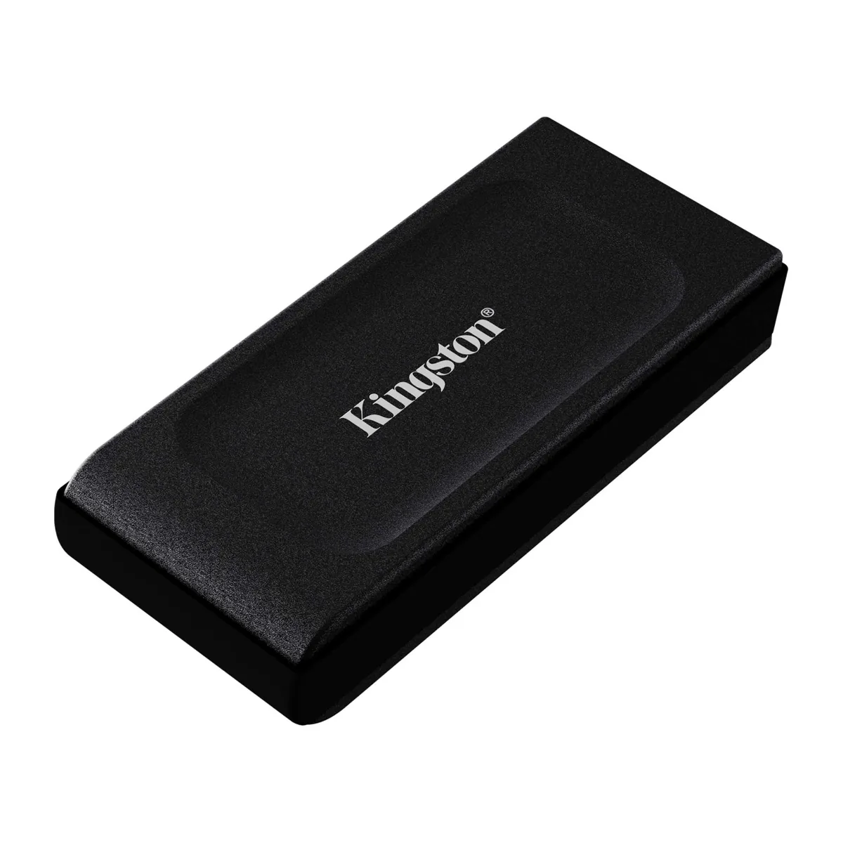 Kingston XS1000 External SSD, 2TB Capacity, 1050MB/s Read, 1000MB/s Write, USB-C to USB-A Cable, USB 3.2 Gen 2, Metal + Plastic Casing Material, Black | SXS1000/2000G