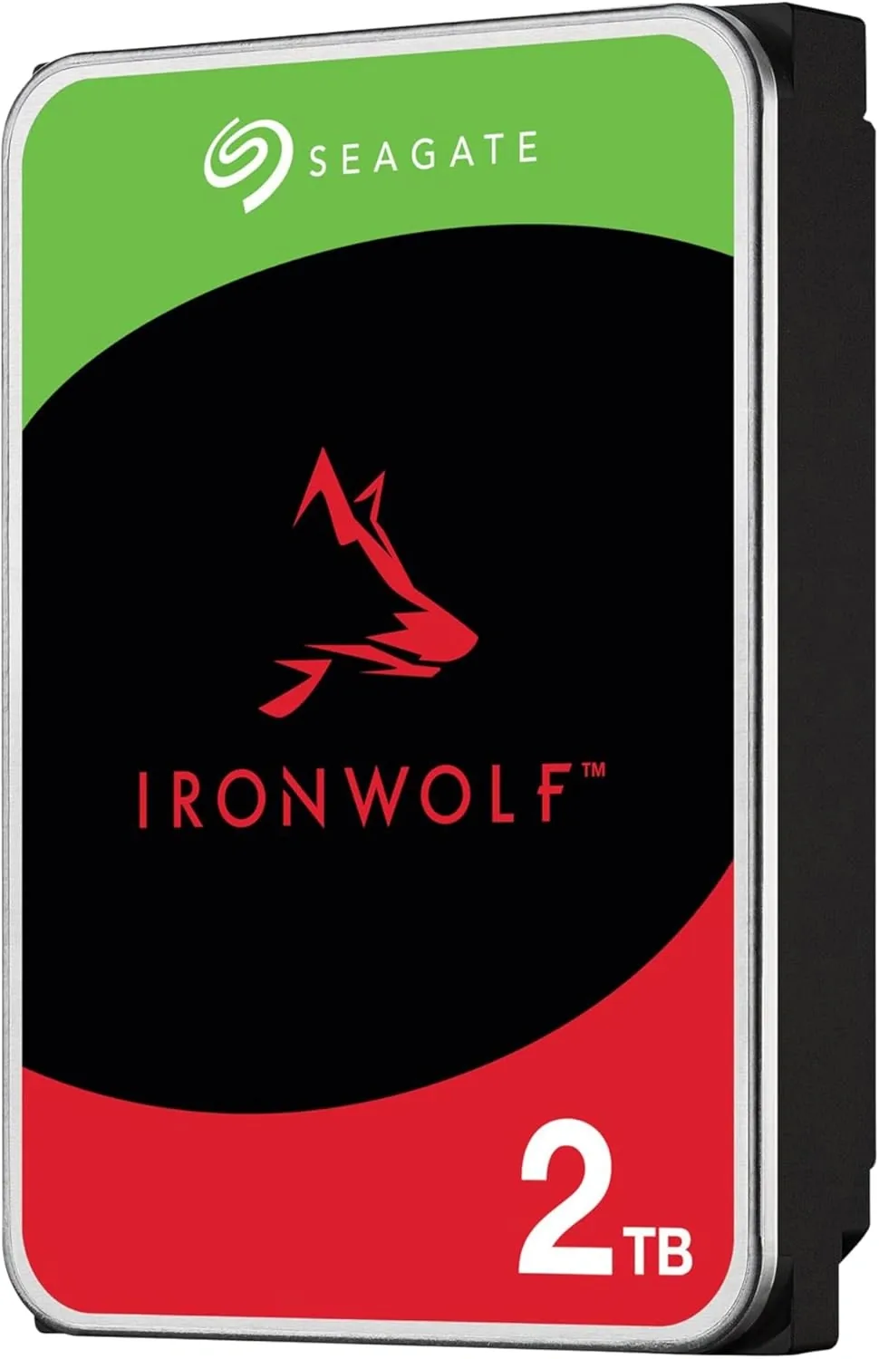 Seagate 2TB IronWolf SATA III 3.5" Internal NAS HDD, Up to 180Mbps Data Transfer Rate, 256 MB Cache, 5400 rpm Speed, 1Mn Hours MTBF, Scalable 24x7, RAID Network Attached Storage | ST2000VN003