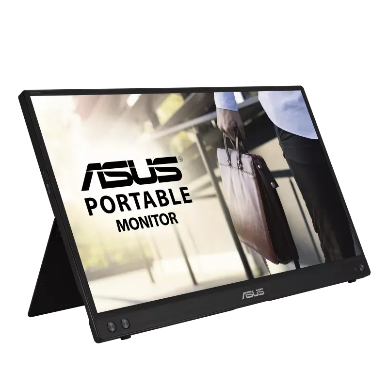 ASUS ZenScreen MB16ACV Portable USB Monitor - 16 Inch (15.6 Inch Viewable) Full HD, IPS, Hybrid Signal Solution, USB Type-C, Blue Light Filter, Anti-Glare Surface, Antibacterial Treatment | 90LM0381-B01370 -asus portable monitor