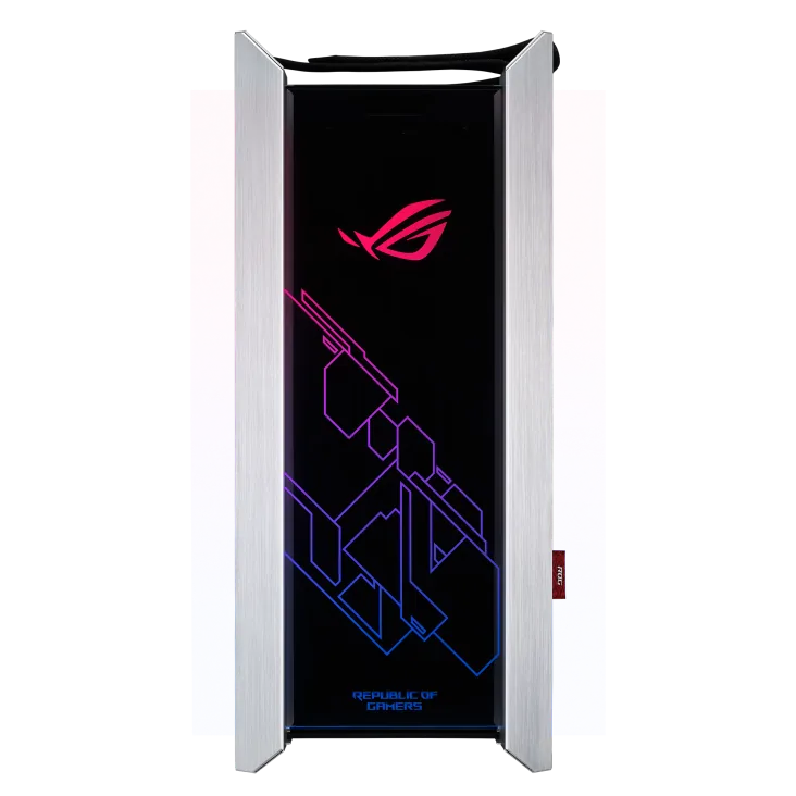 ASUS ROG Strix Helios GX601 White Edition RGB Mid-Tower E-ATX Gaming Case, 3 x Tempered Glass, Aluminum Frame, GPU Braces | 90DC0023-B39000