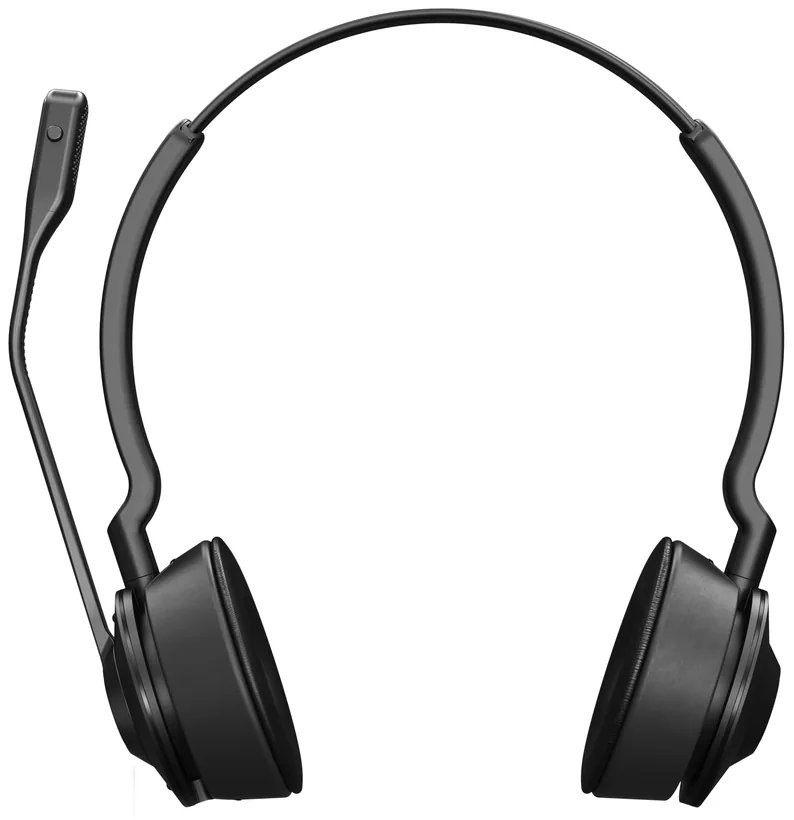 Jabra Engage 55 MS Stereo USB-A Headset, Robust & Flexible USB Adapter, Safetone 2.0 Hearing Protection, 150m Wireless Range, Noise Cancelling Mic, MS Teams & Zoom Certification, Black | 9559-450-111