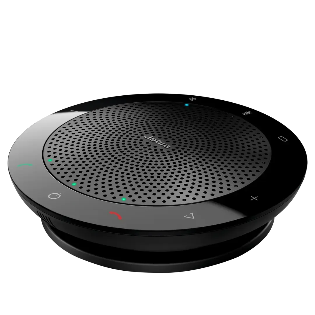 Jabra Speak 510+ Speaker Phone - Microsoft Certified Portable Conference Speaker with Bluetooth Adapter and USB - Connect with Laptops, Smartphones and Tablets, Black | 7510-309