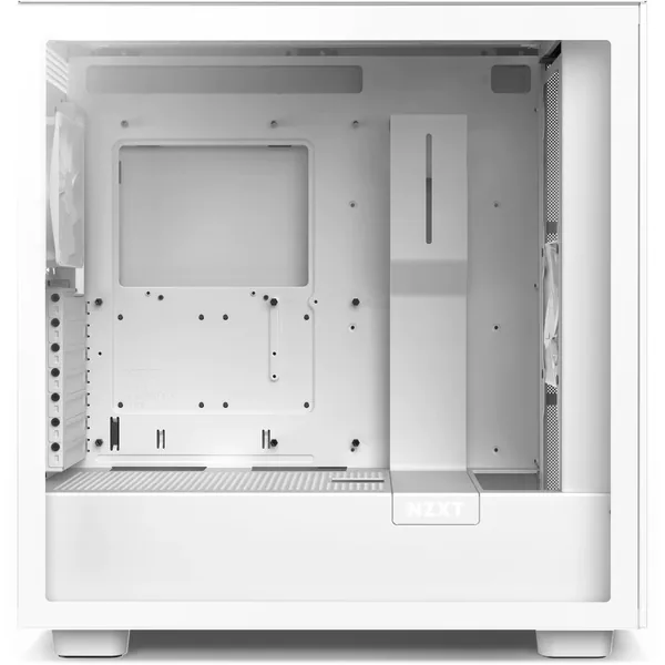 NZXT H7 Base Edition ATX Mid Tower Case, 3 x 120mm Top Fan Support, Up To 360mm Radiator Support, 7 PCI Expansion Slots, 2.5'' / 3.5'' Drive Bays, Tempered Glass Material, White | CM-H71BW-01
