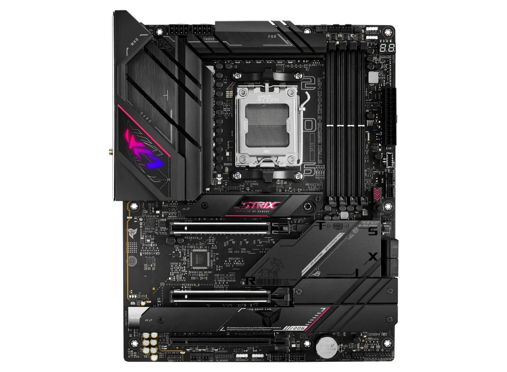 ASUS ROG STRIX B650E-E GAMING WIFI DDR5 AMD RYZEN MOTHERBOARD, AMD Socket AM5, B650 Chipset, 2.5Gb Ethernet, Bluetooth, WiFi 6E 6GHz, Max 128GB 4xDIMM Memory, PCIe 5.0x16, 4xM.2 Slot | 90MB1BB0-M0EAY0