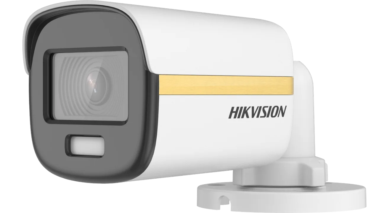HIKVISION 2 MP ColorVu Fixed Mini Bullet Camera High quality imaging with 2 MP, 1920  1080 resolution. DS-2CE10DF3T-F