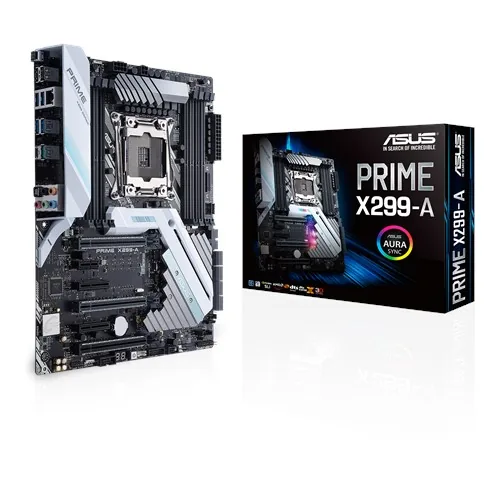 ASUS Prime X299-A II Intel ATX Motherboard, LGA 2066 for Intel Core X-series processors, with AI Overclocking, 12 IR3555 power stages, DDR4 4266 MHz, Triple M.2, USB 3.2 Gen 2 Type-C and Aura Sync RGB lighting | 90MB11F0-M0EAY0