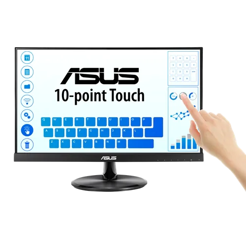 ASUS VT229H 21.5" Multi-Touch Gaming Monitor, 10-Point Touch, IPS, Full HD (1920 x 1080), Frameless, Flicker Free | 90LM0490-B0217
