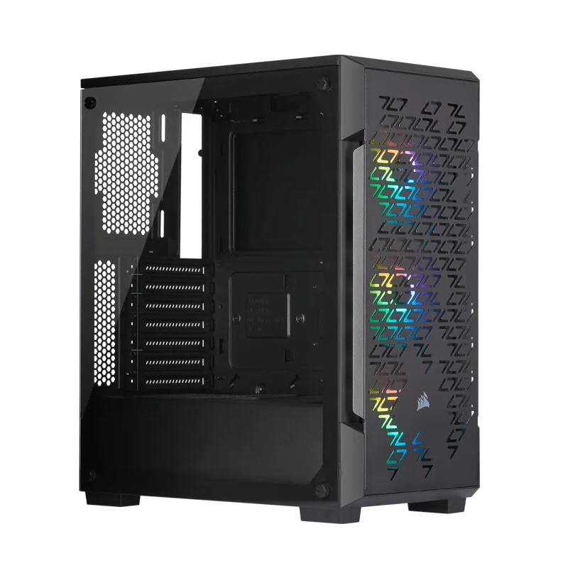 CORSAIR ICUE 220T RGB AIRFLOW TG M-T SMART CASE BLACK   840006618584