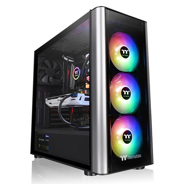 Thermaltake Level 20 MT ARGB ATX Mid-Tower Case, 4x 120mm Pre Installed Fans, 7 Expansion Slots, Motherboard supports upto ATX,  Black | CA-1M7-00M1WN-00
